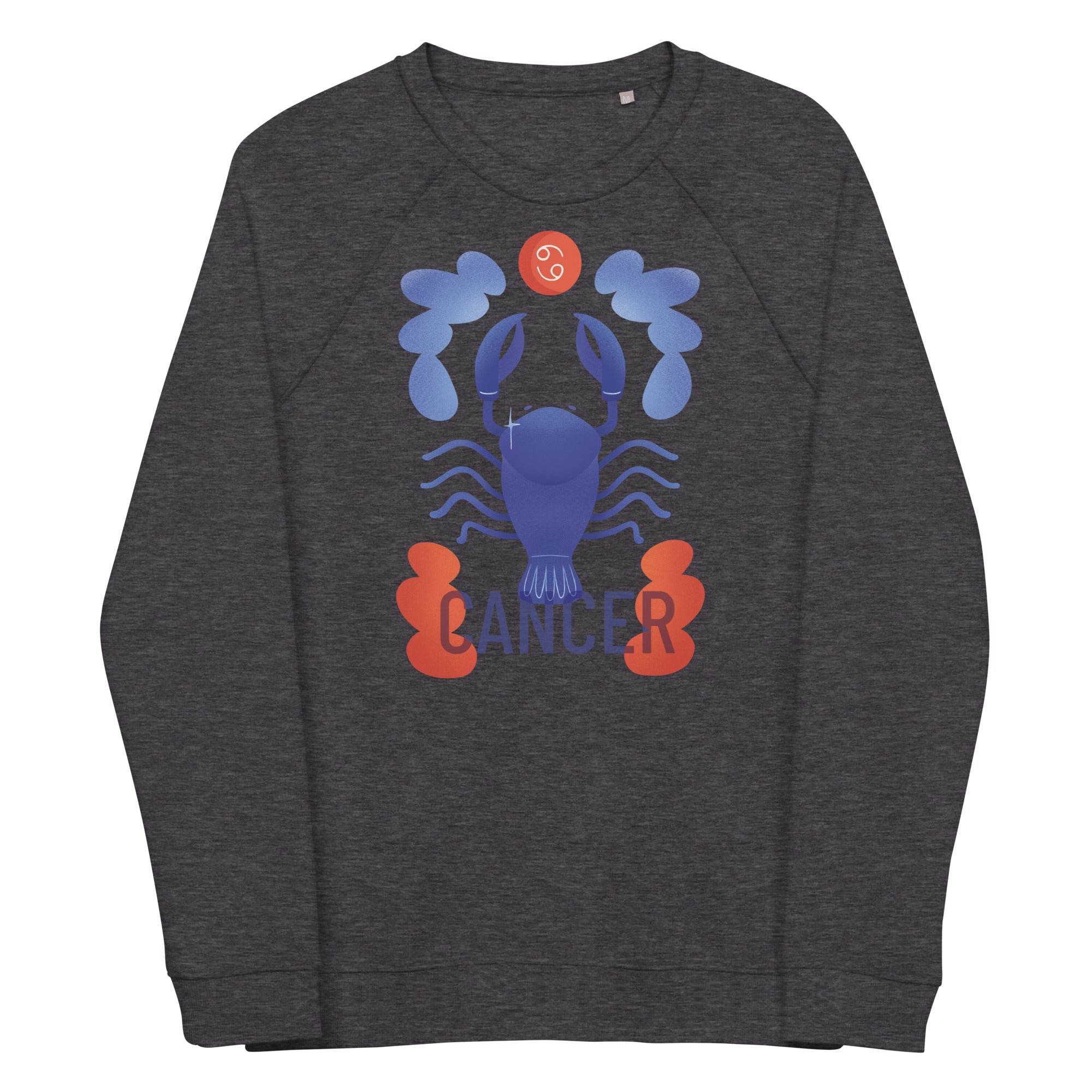 Cancer Unisex Organic Raglan Sweatshirt - Raw Edition - 
