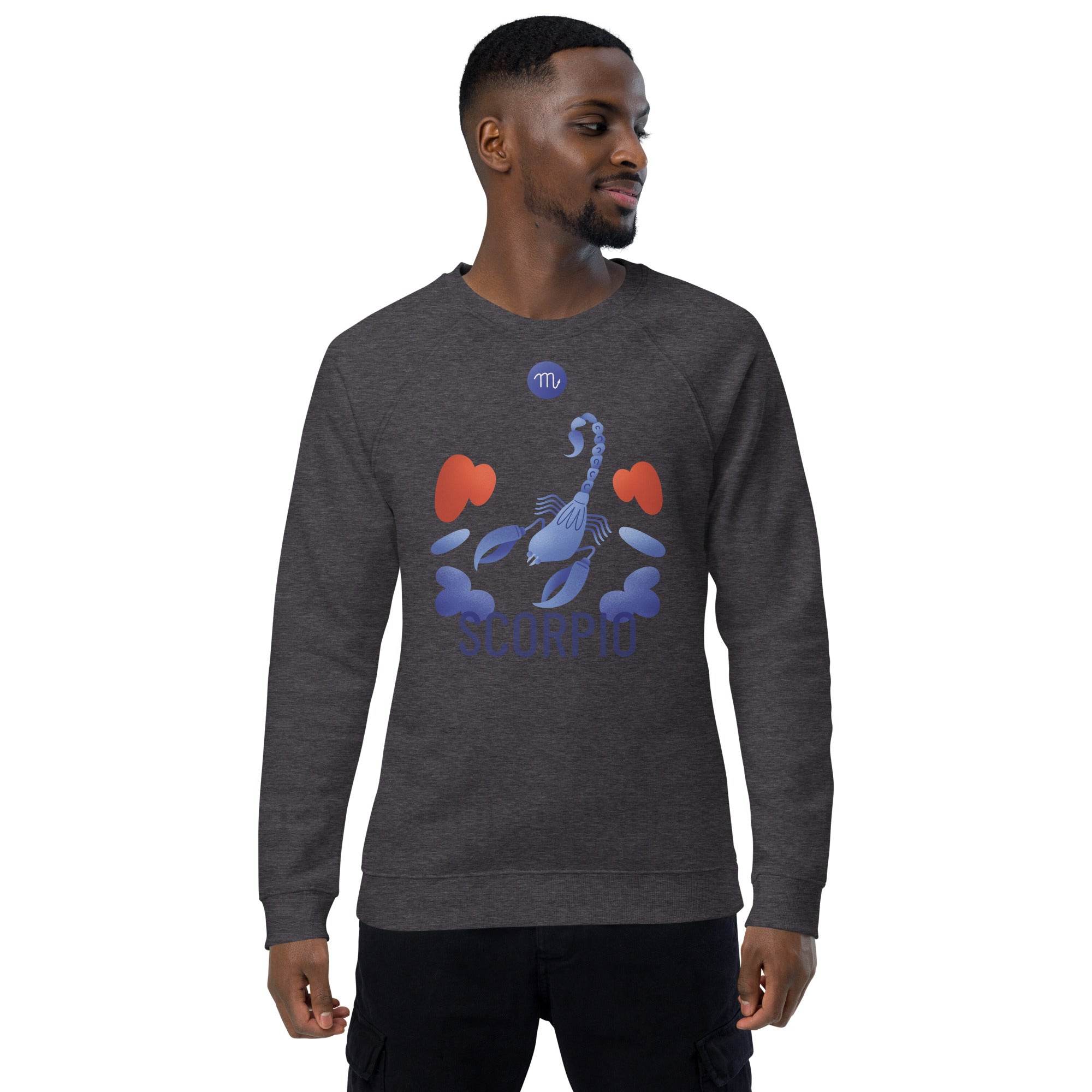 Scorpio Unisex Organic Raglan Sweatshirt - Raw Edition - 