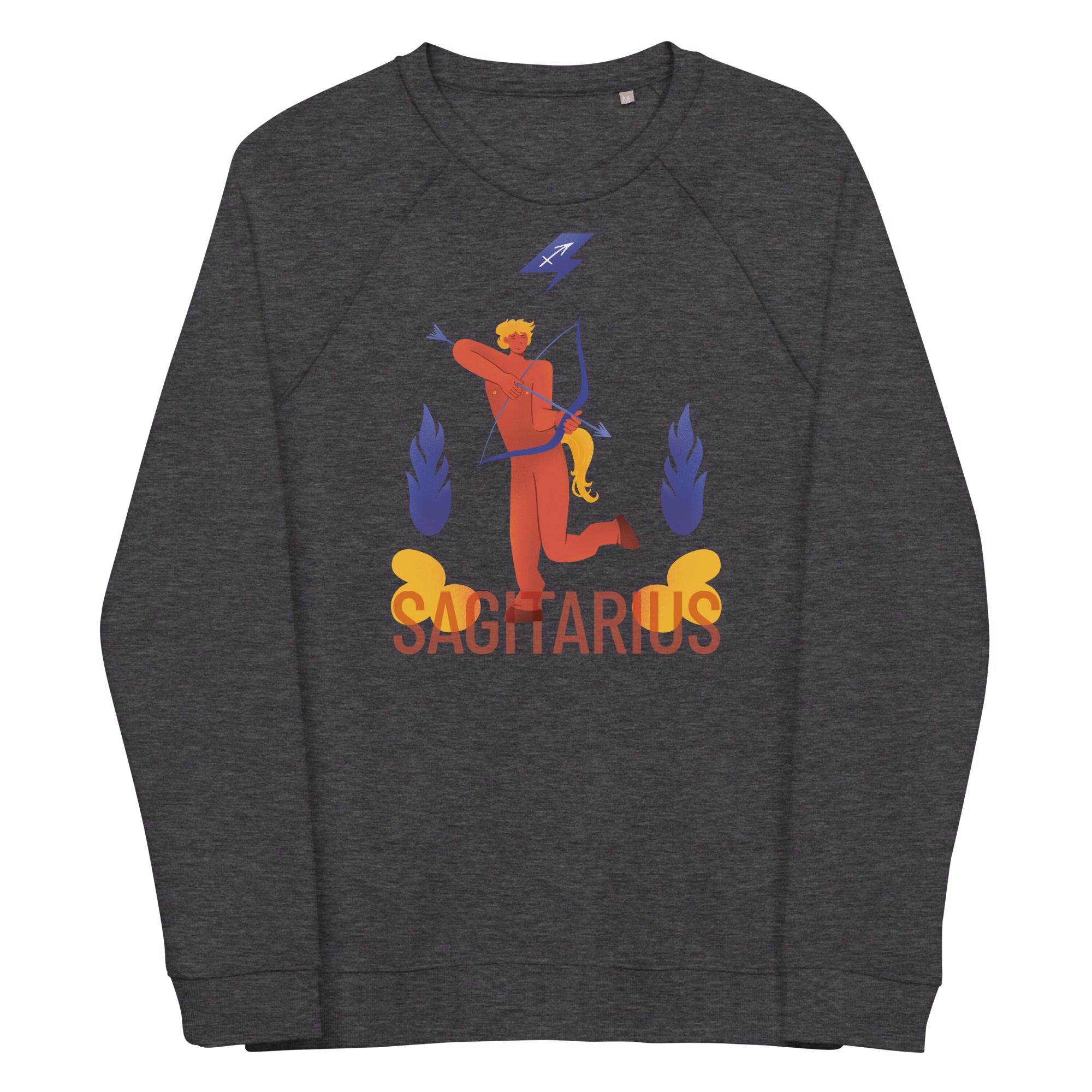 Sagittarius Unisex Organic Raglan Sweatshirt - Raw Edition - 