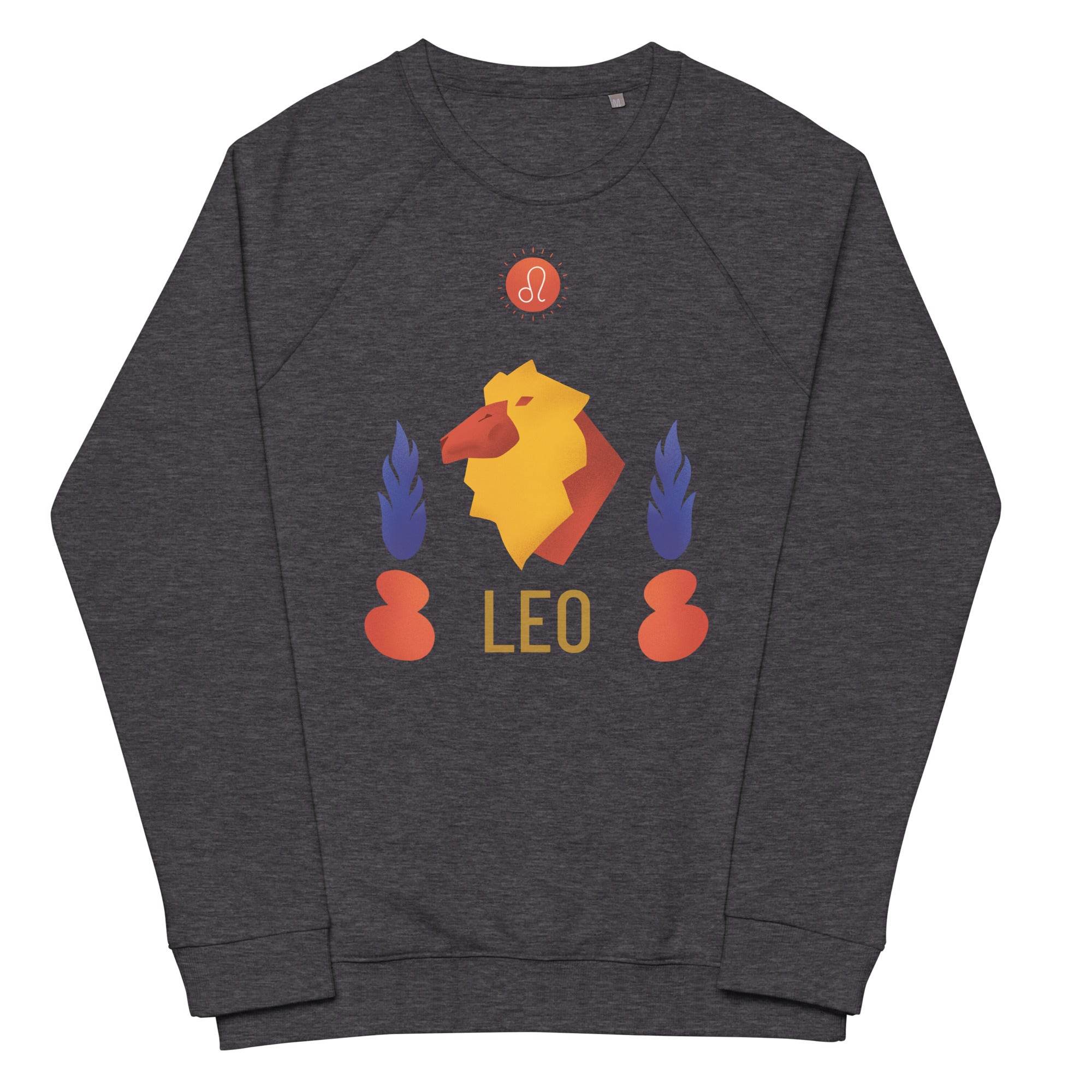 Leo Unisex Organic Raglan Sweatshirt - Raw Edition - 