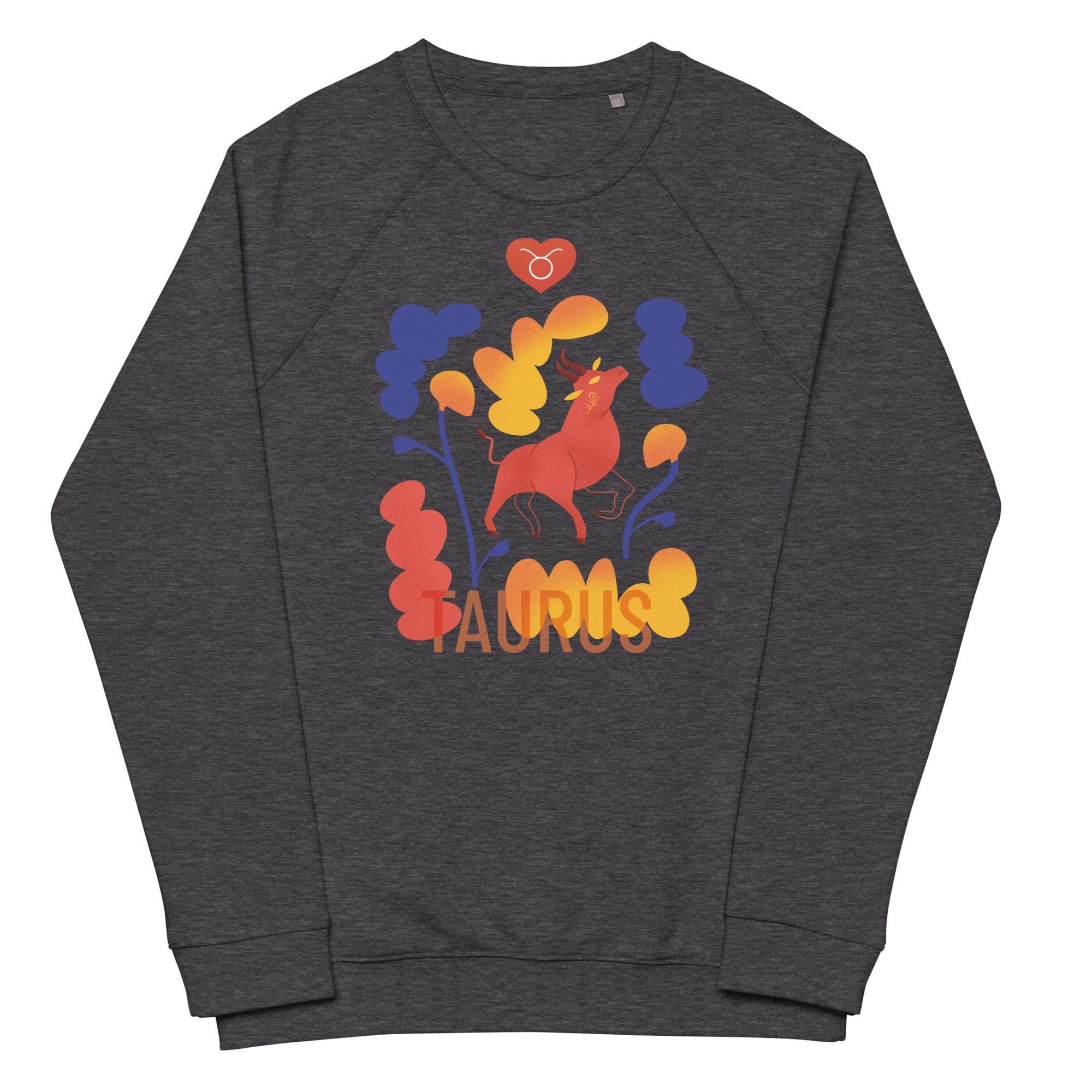 TAURUS Unisex Organic Raglan Sweatshirt Raw - 