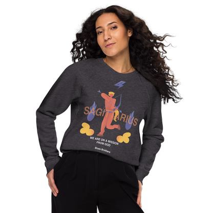 Sagittarius Unisex Organic Raglan Sweatshirt - The Blues Brothers Edition