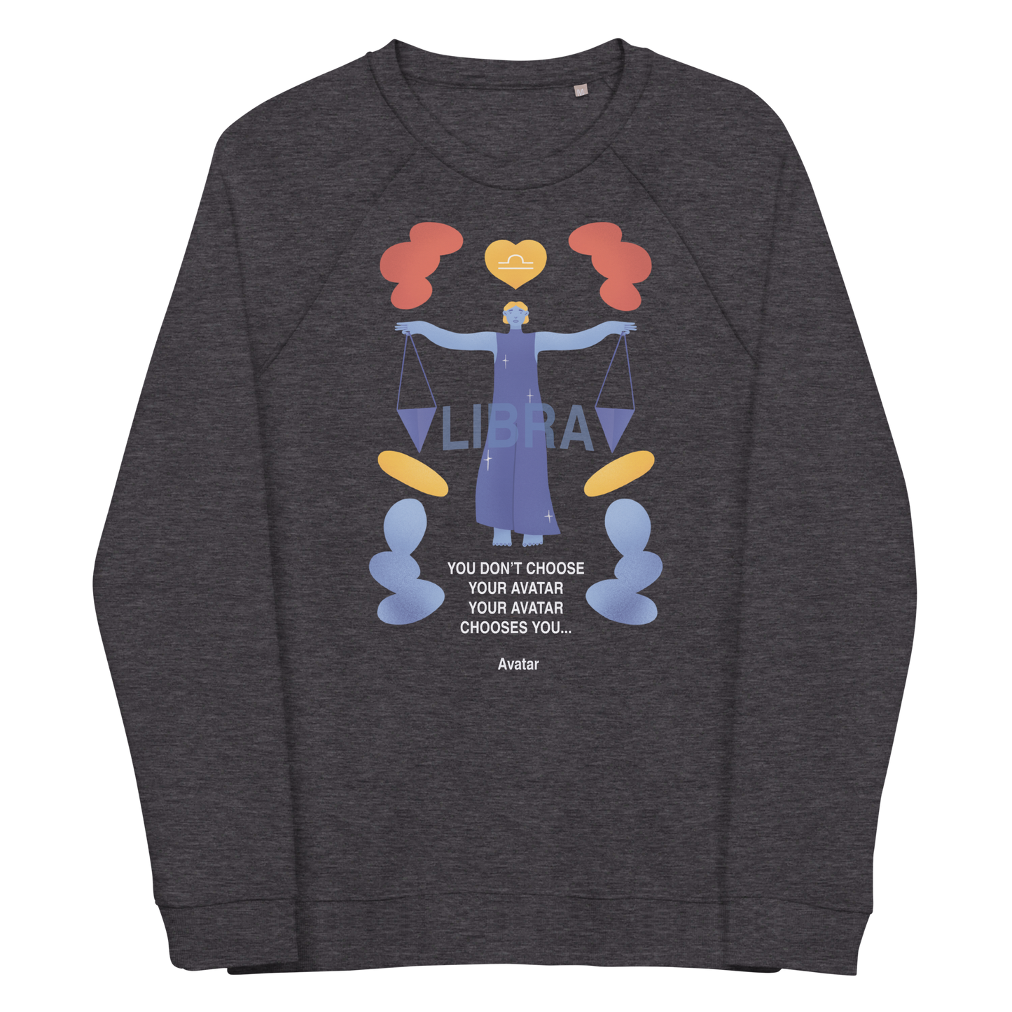 Libra Unisex Organic Raglan Sweatshirt - Avatar Edition