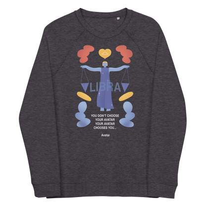 Libra Unisex Organic Raglan Sweatshirt - Avatar Edition