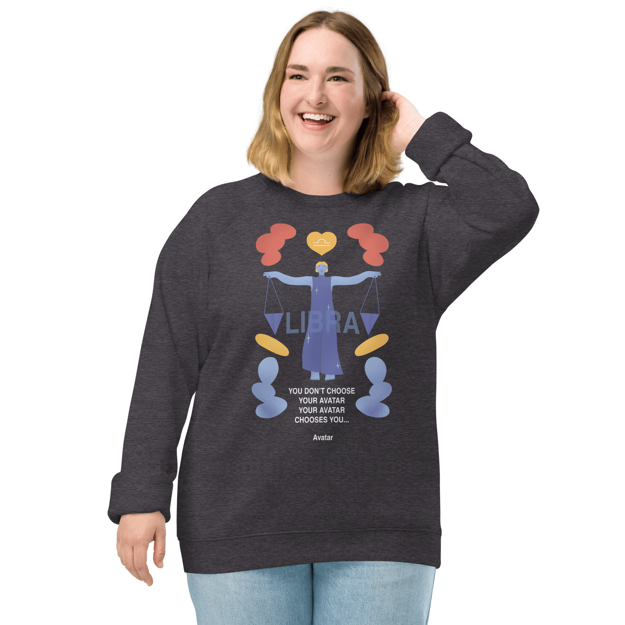 Libra Unisex Organic Raglan Sweatshirt - Avatar Edition - 