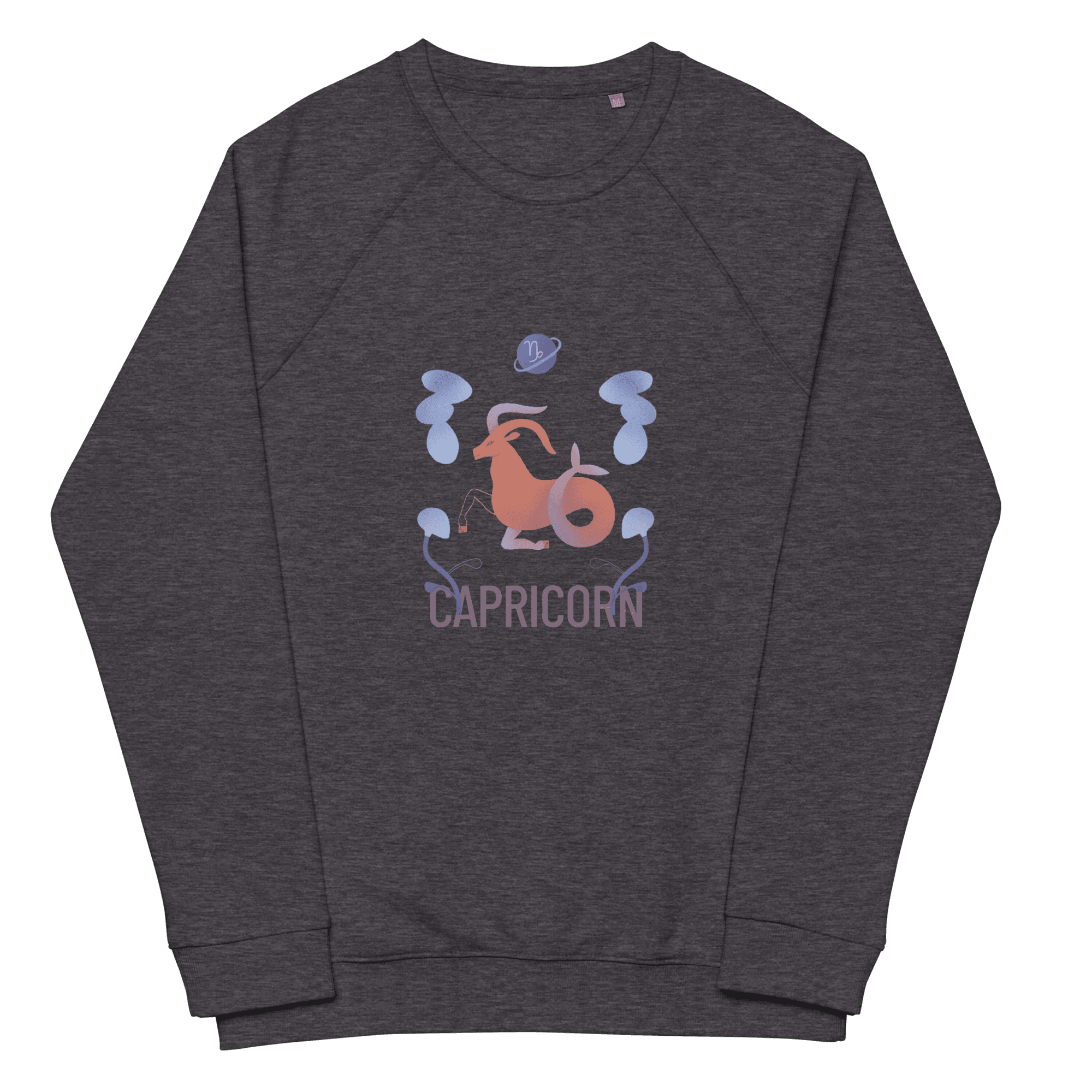 Capricorn Unisex Organic Raglan Sweatshirt - Raw Edition - 