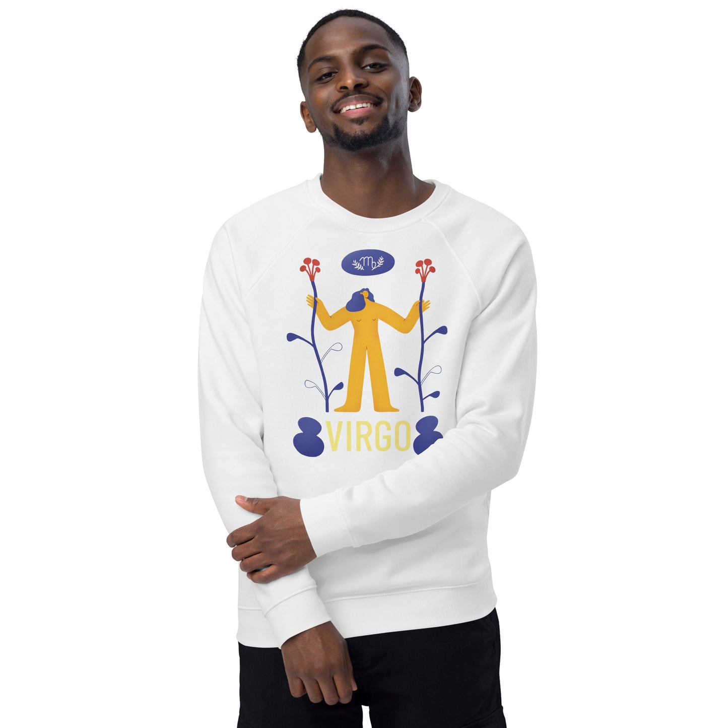 Virgo Unisex Organic Raglan Sweatshirt - Raw Edition