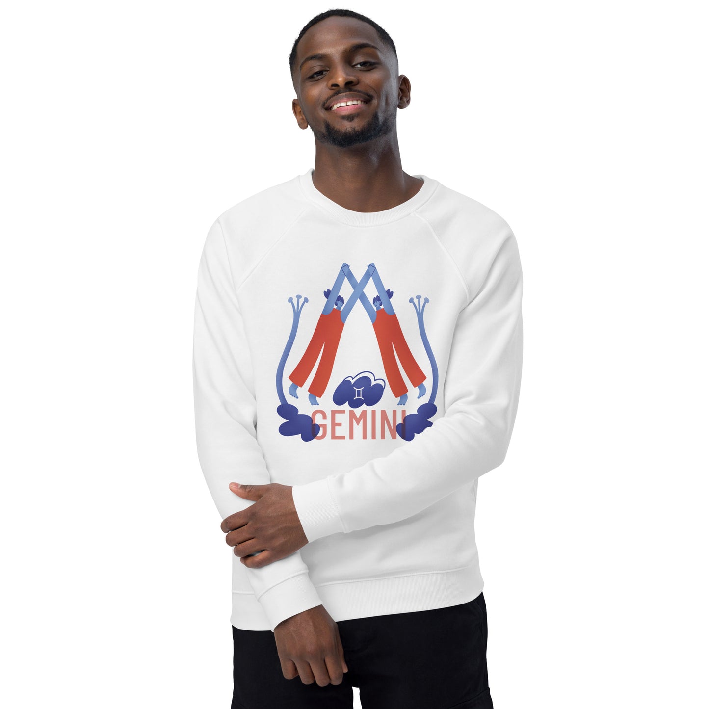 Gemini Unisex Organic Raglan Sweatshirt - Raw Edition