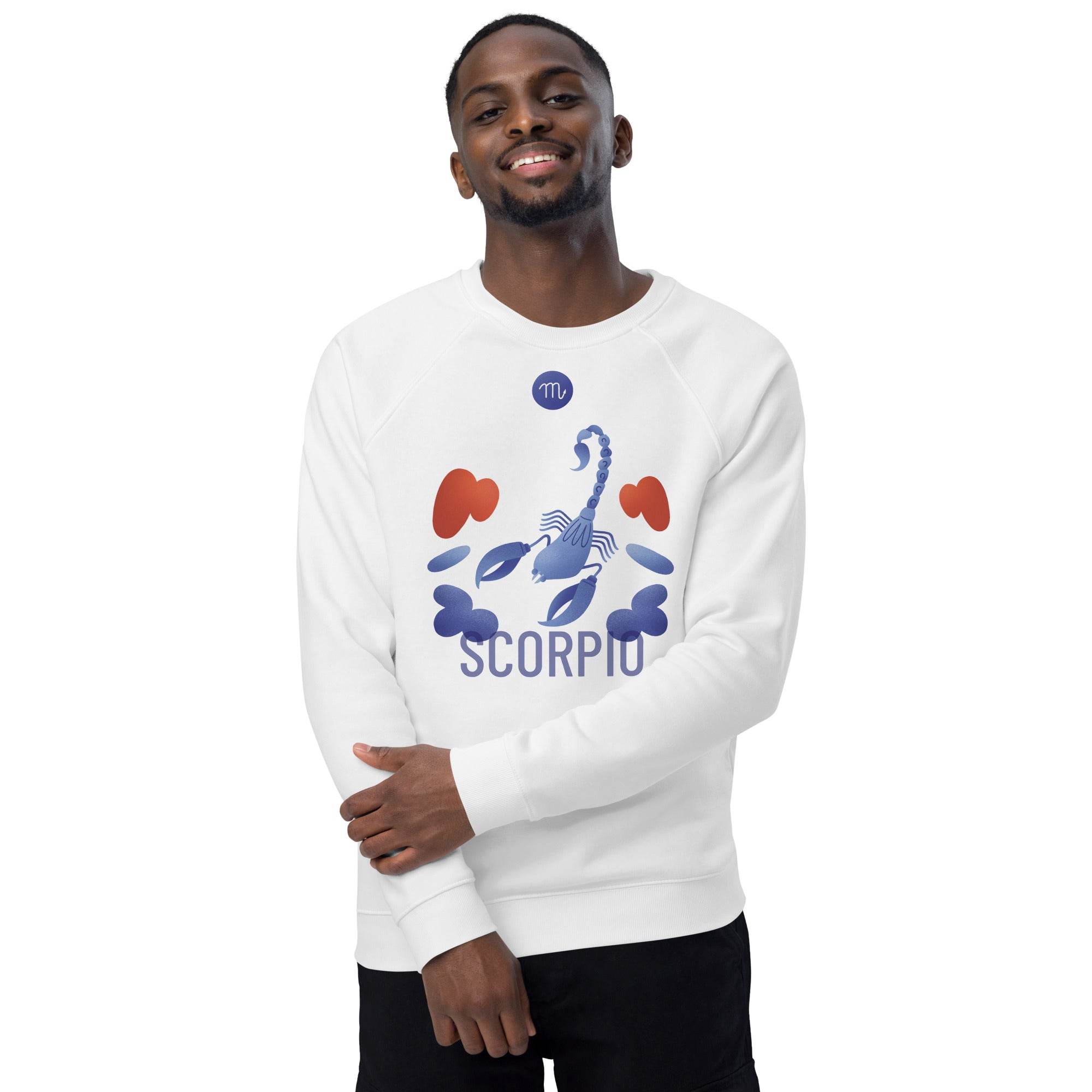 Scorpio Unisex Organic Raglan Sweatshirt - Raw Edition - 