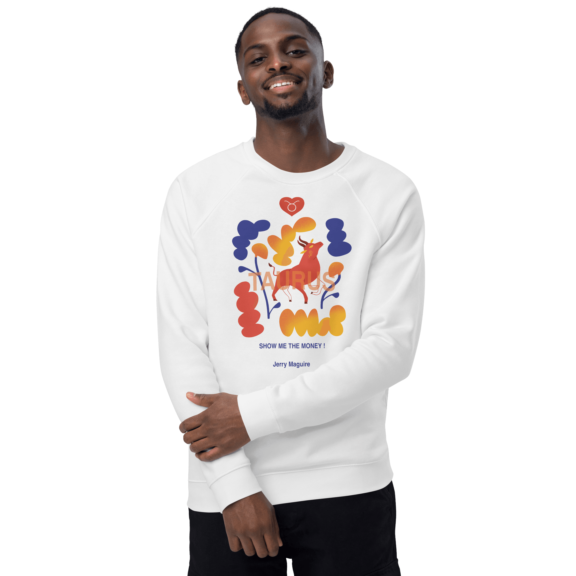 Taurus Unisex organic raglan sweatshirt Jerry Maguire Edition - 