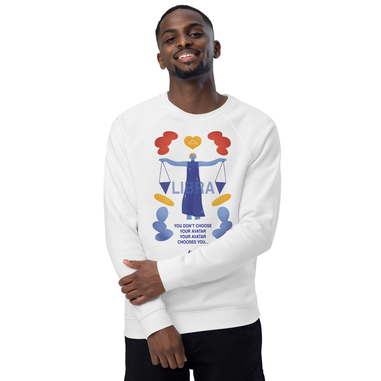 Libra Unisex Organic Raglan Sweatshirt - Avatar Edition