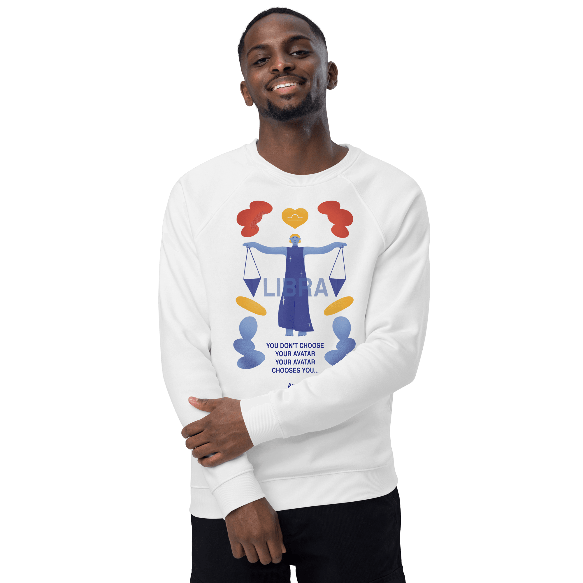 Libra Unisex Organic Raglan Sweatshirt - Avatar Edition - 