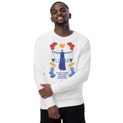 Libra Unisex Organic Raglan Sweatshirt - Avatar Edition