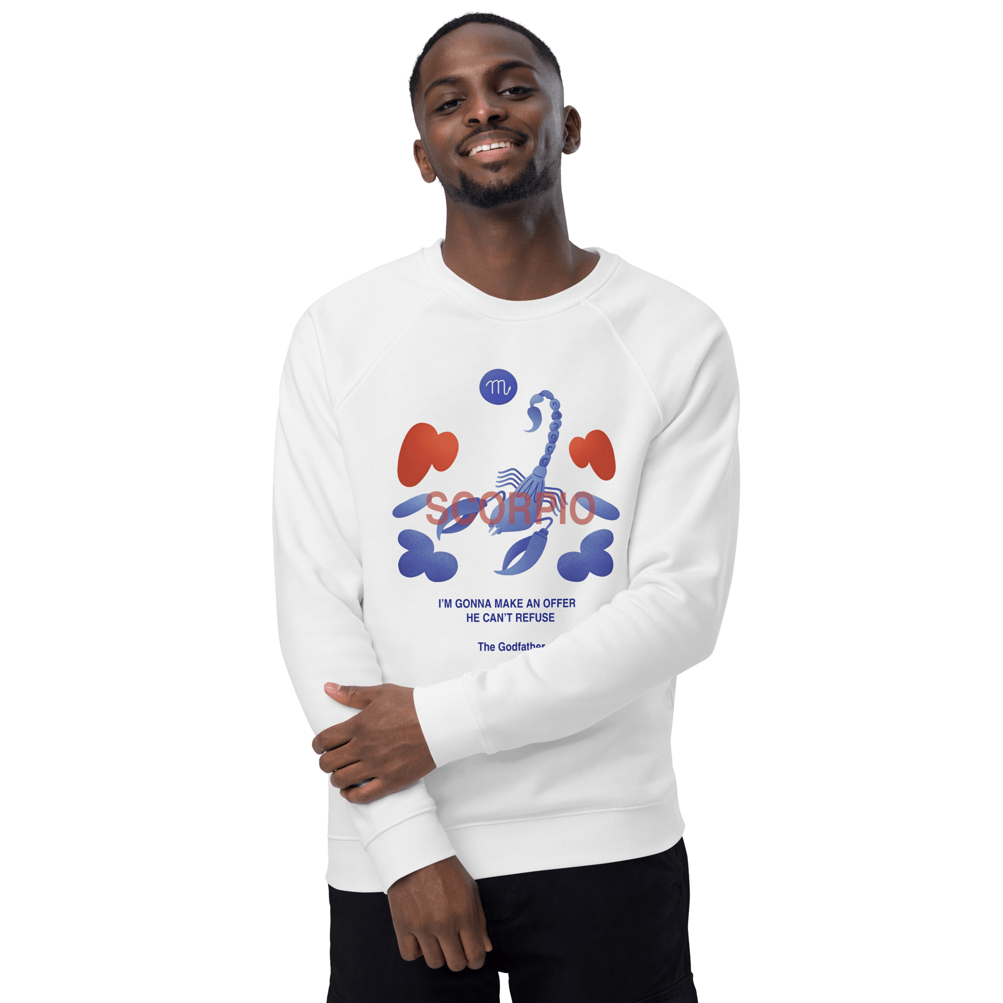 Scorpio Unisex Organic Raglan Sweatshirt - Godfather B Edition - 