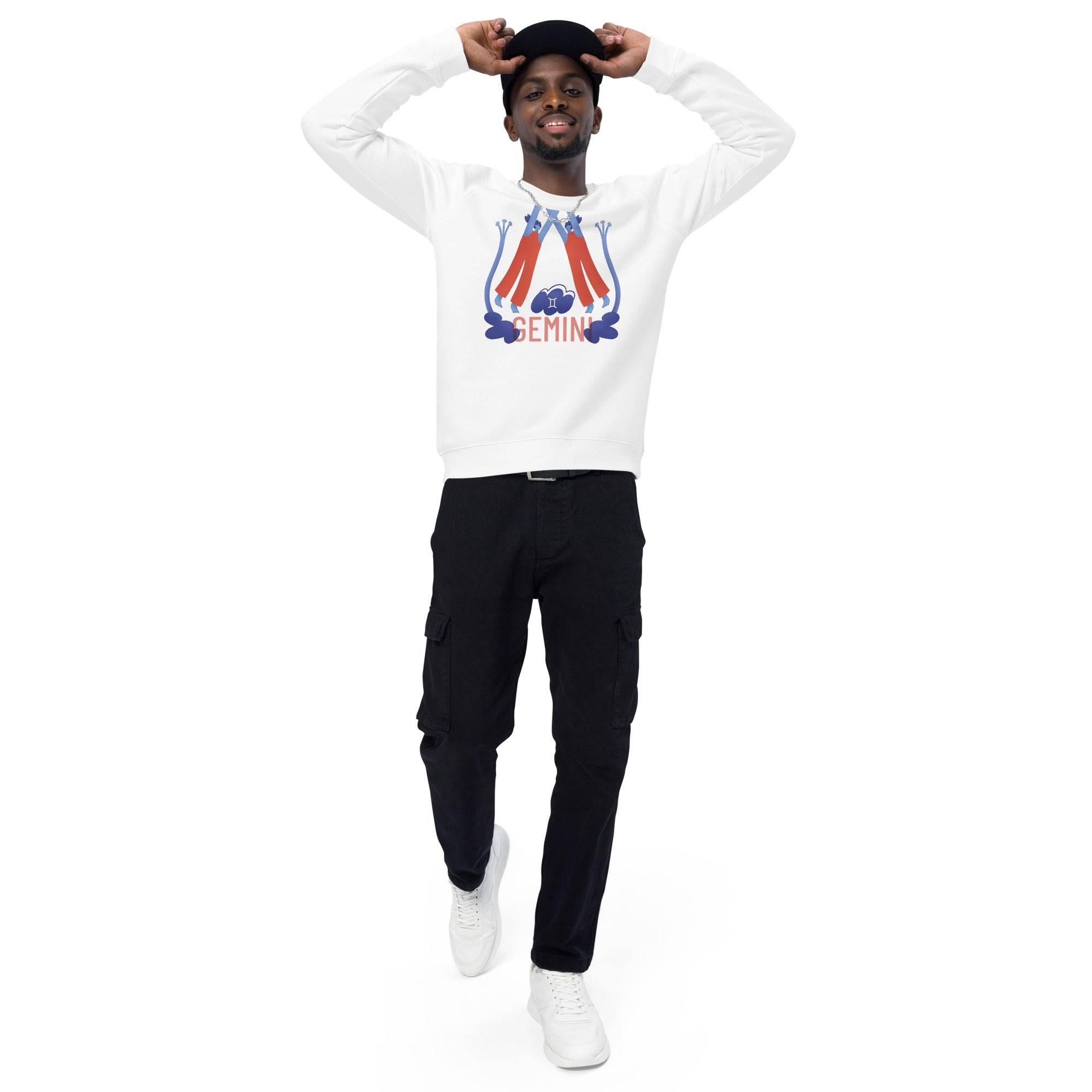 Gemini Unisex Organic Raglan Sweatshirt - Raw Edition - 