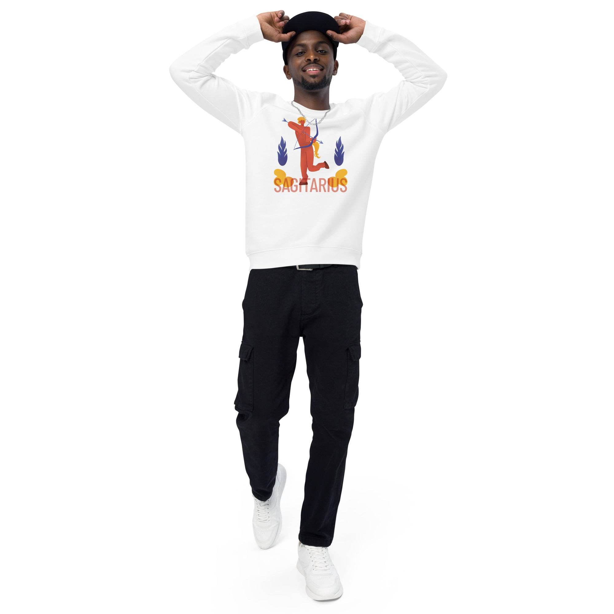Sagittarius Unisex Organic Raglan Sweatshirt - Raw Edition - 