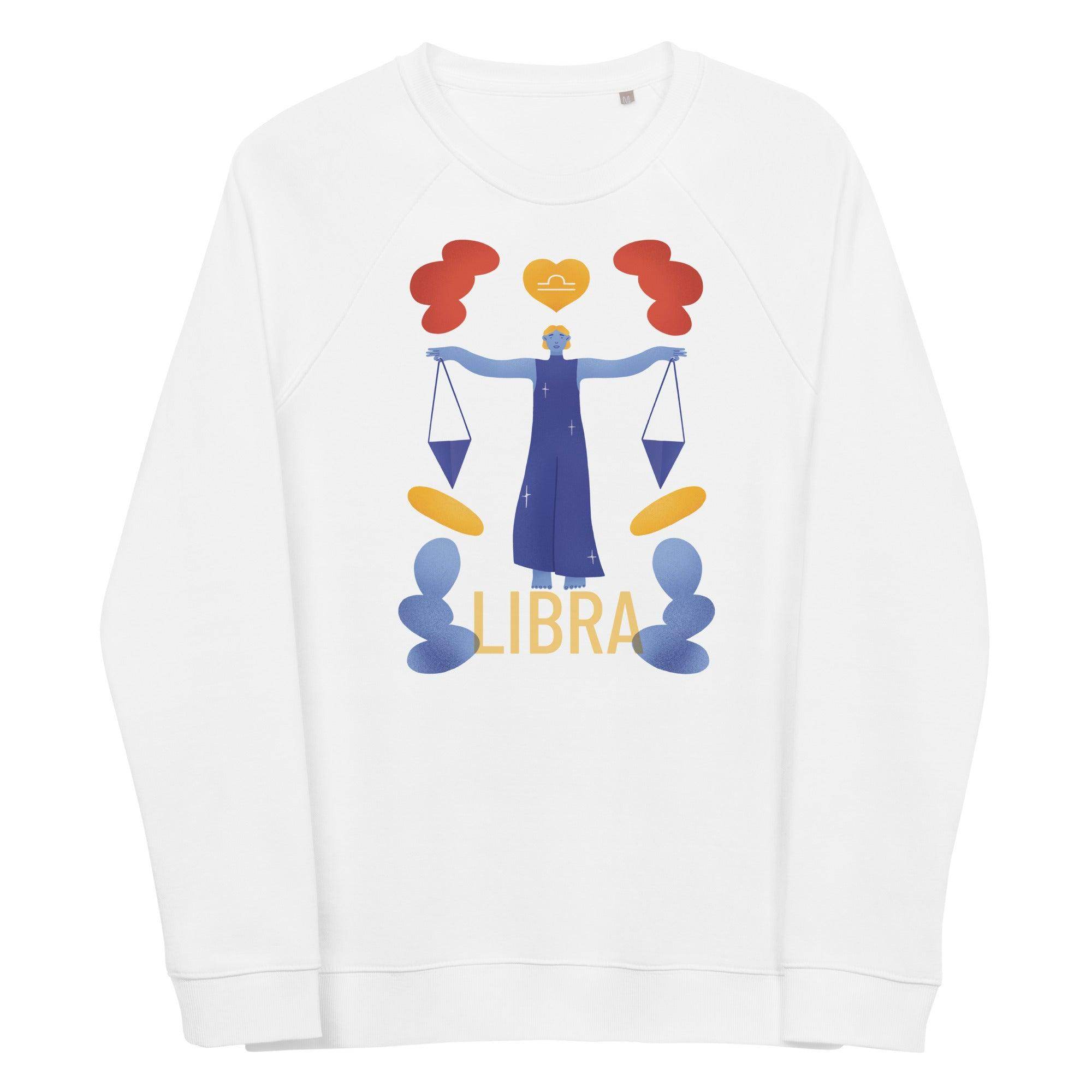 Libra Unisex Organic Raglan Sweatshirt - Raw Edition - 