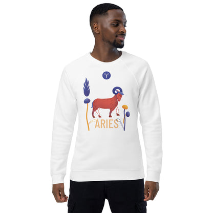 Aries Unisex Organic Raglan Sweatshirt Raw