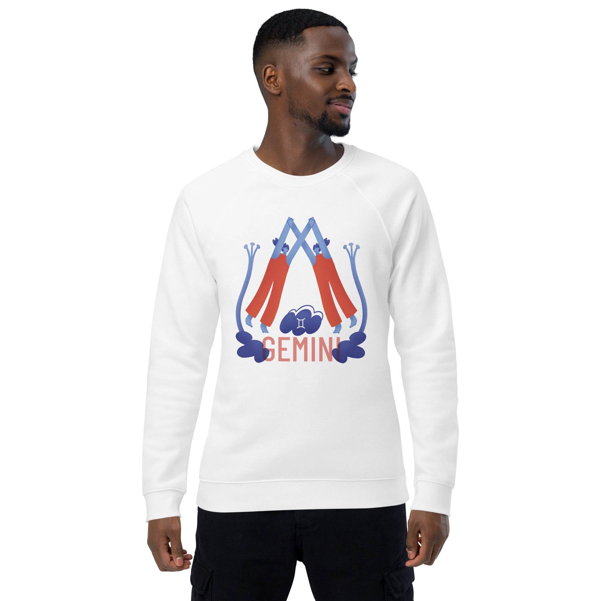 Gemini Unisex Organic Raglan Sweatshirt - Raw Edition - 