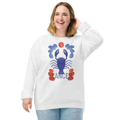 Cancer Unisex Organic Raglan Sweatshirt - Raw Edition