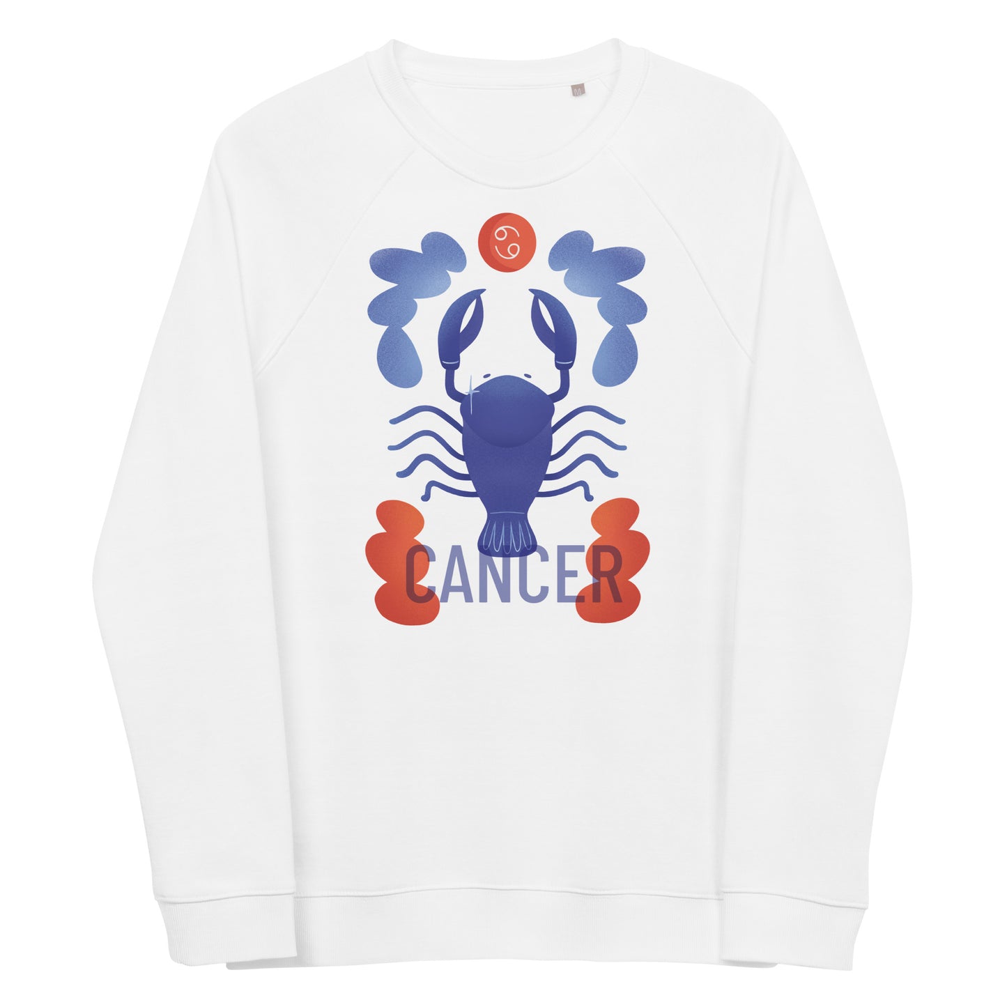 Cancer Unisex Organic Raglan Sweatshirt - Raw Edition