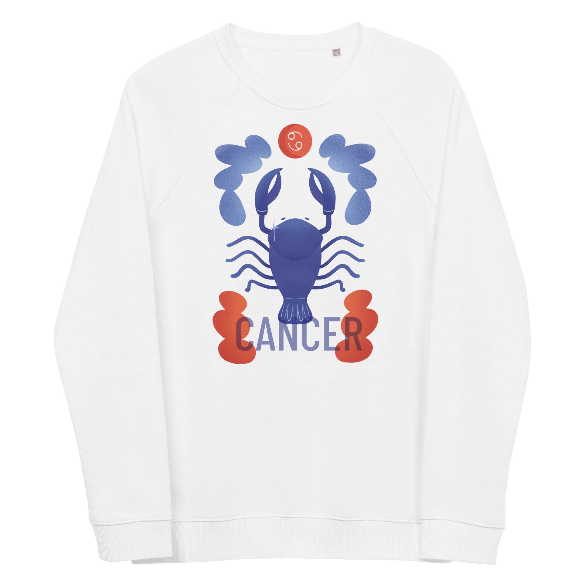 Cancer Unisex Organic Raglan Sweatshirt - Raw Edition - 