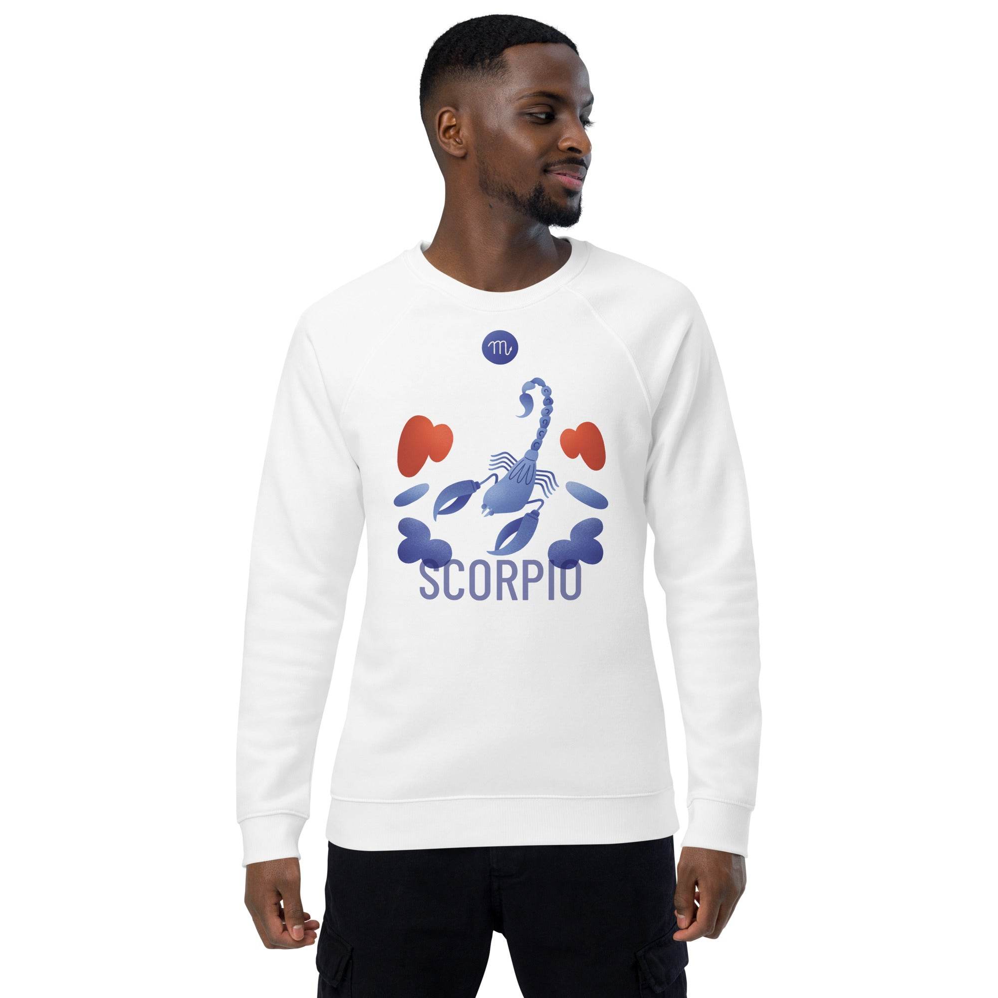 Scorpio Unisex Organic Raglan Sweatshirt - Raw Edition - 