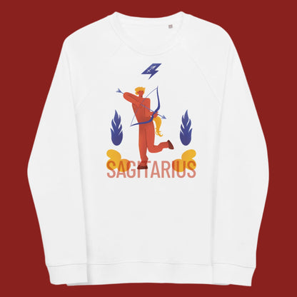 Sagittarius Unisex Organic Raglan Sweatshirt - Raw Edition