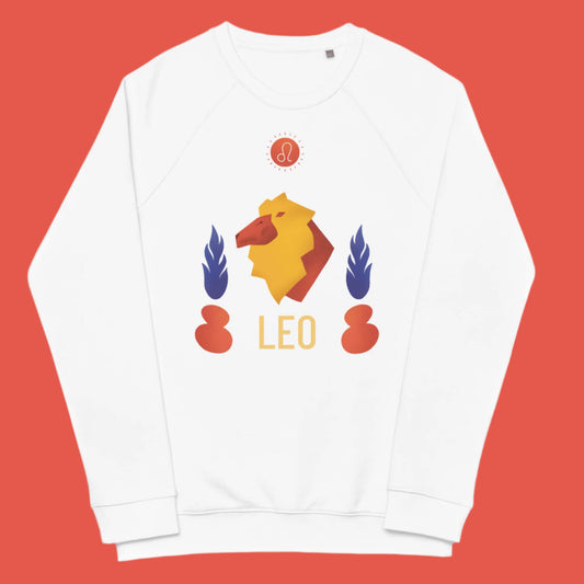 Leo Unisex Organic Raglan Sweatshirt - Raw Edition