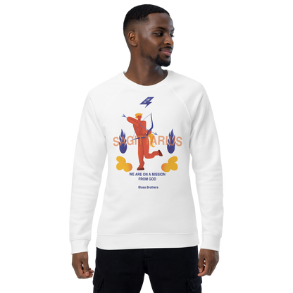 Sagittarius Unisex Organic Raglan Sweatshirt - The Blues Brothers Edition