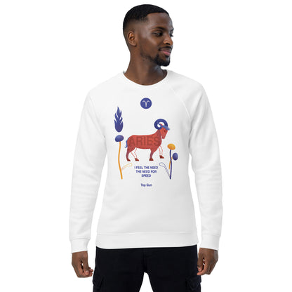 Aries Unisex Organic Raglan Sweatshirt Top Gun - Edition