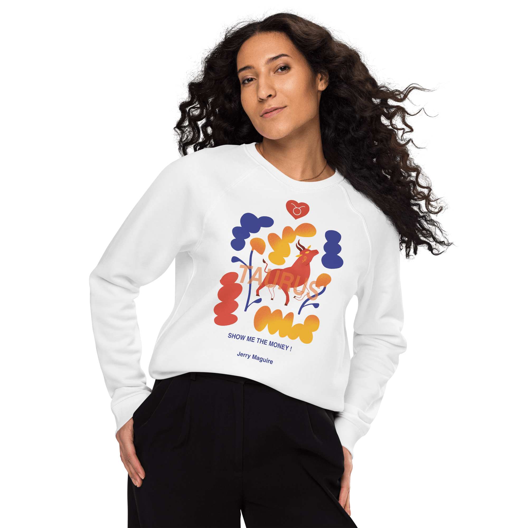 Taurus Unisex organic raglan sweatshirt Jerry Maguire Edition - 