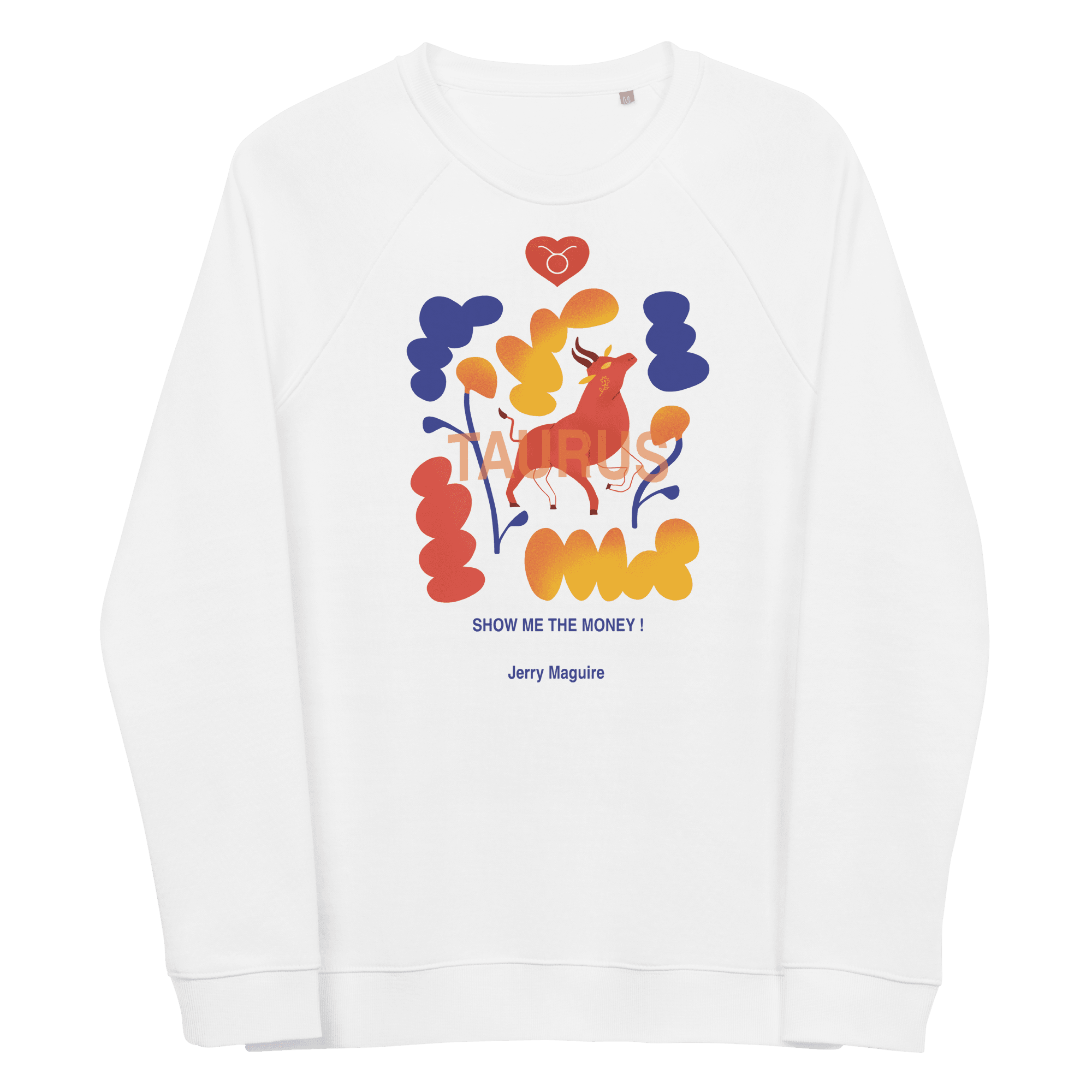 Taurus Unisex organic raglan sweatshirt Jerry Maguire Edition - 