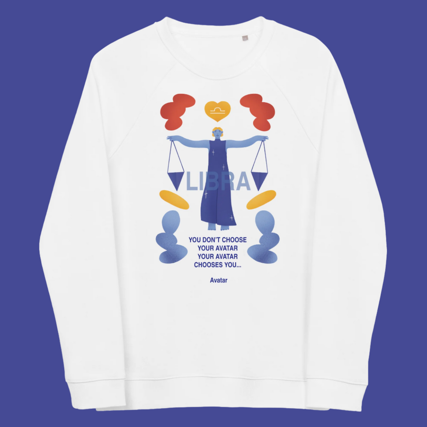 Libra Unisex Organic Raglan Sweatshirt - Avatar Edition