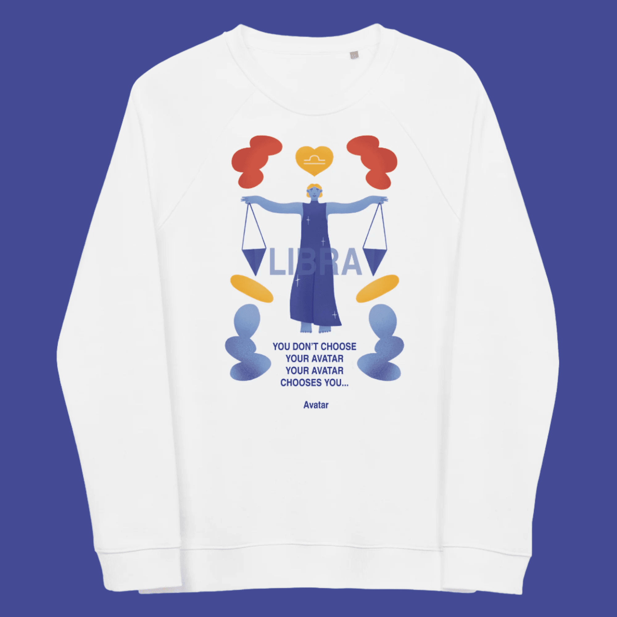 Libra Unisex Organic Raglan Sweatshirt - Avatar Edition - 