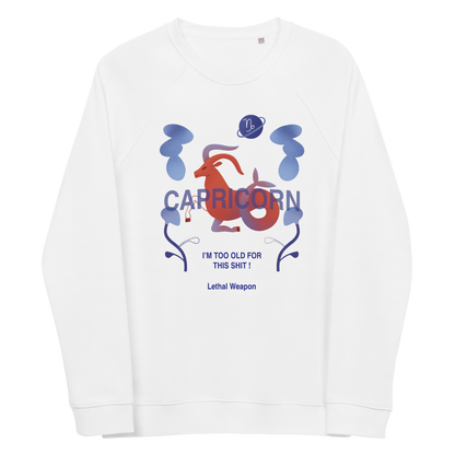 Capricorn Unisex Organic Raglan Sweatshirt - Lethal Weapon Edition