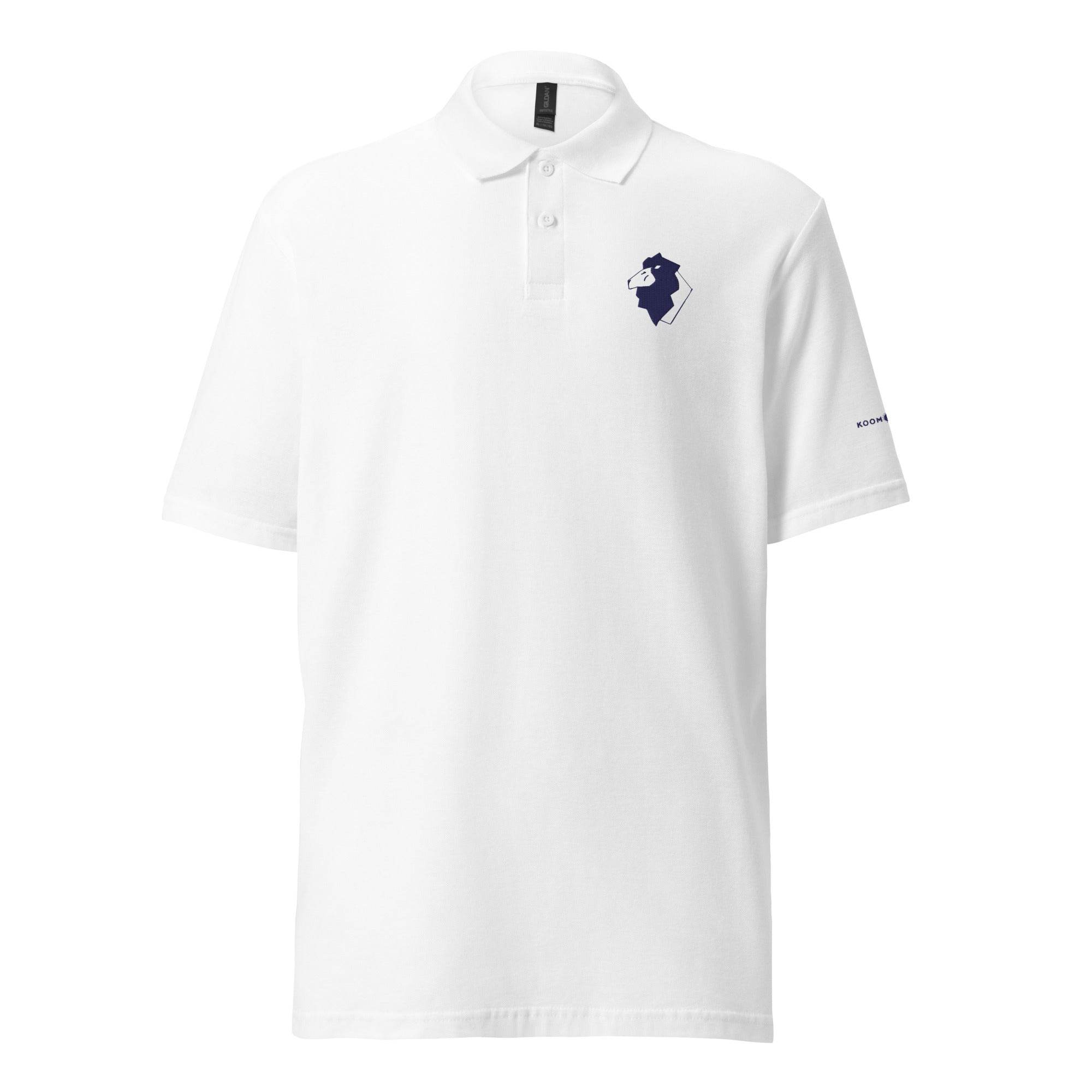 Unisex pique polo shirt LEO NAVY - 