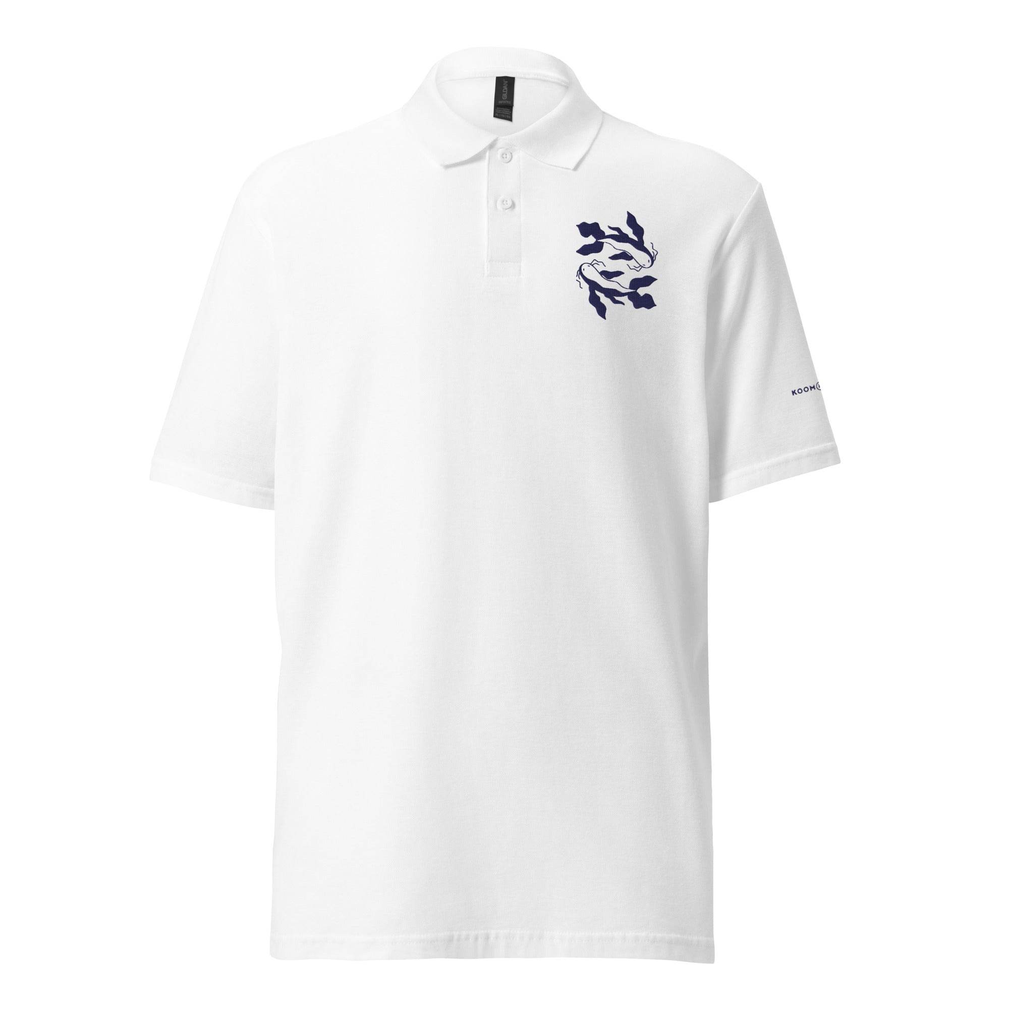 Unisex pique polo shirt PISCES BLUE NAVY - 