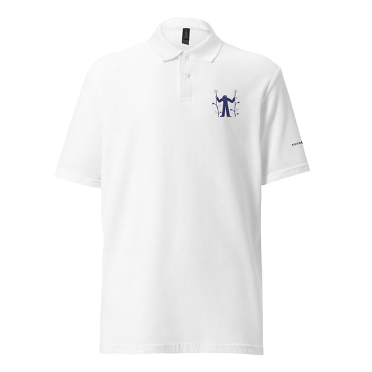 Unisex pique polo shirt VIRGO BLUE NAVY