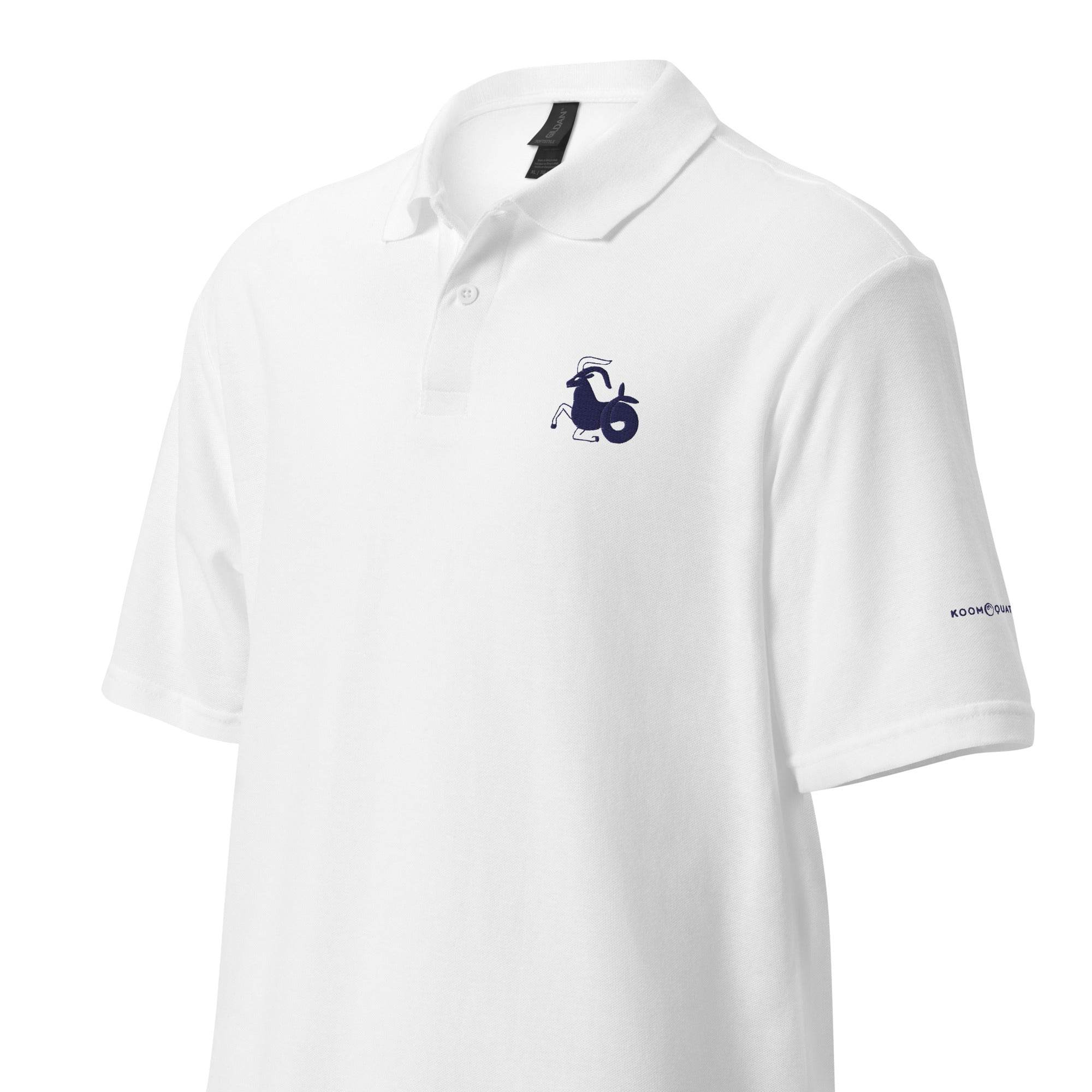 Unisex pique polo shirt Capricorn - Blue Navy - 