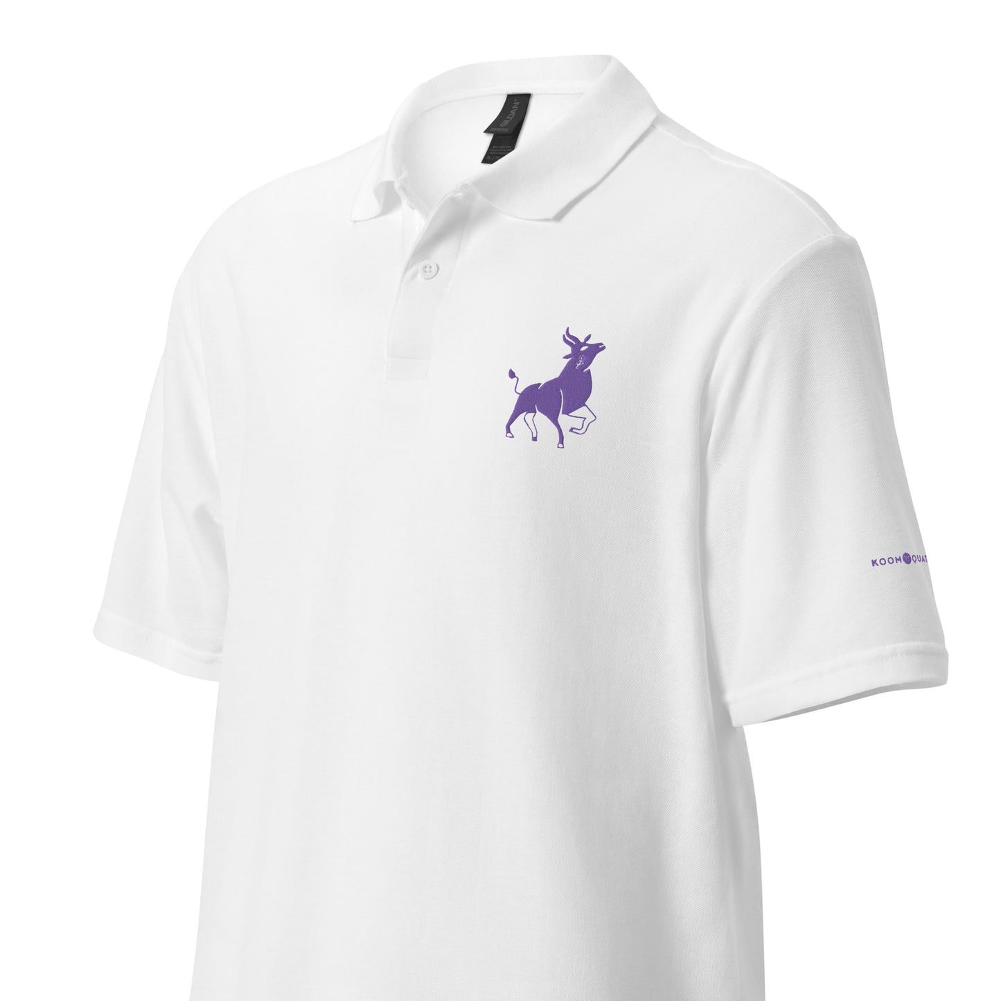 Unisex pique polo shirt TAURUS PURPLE