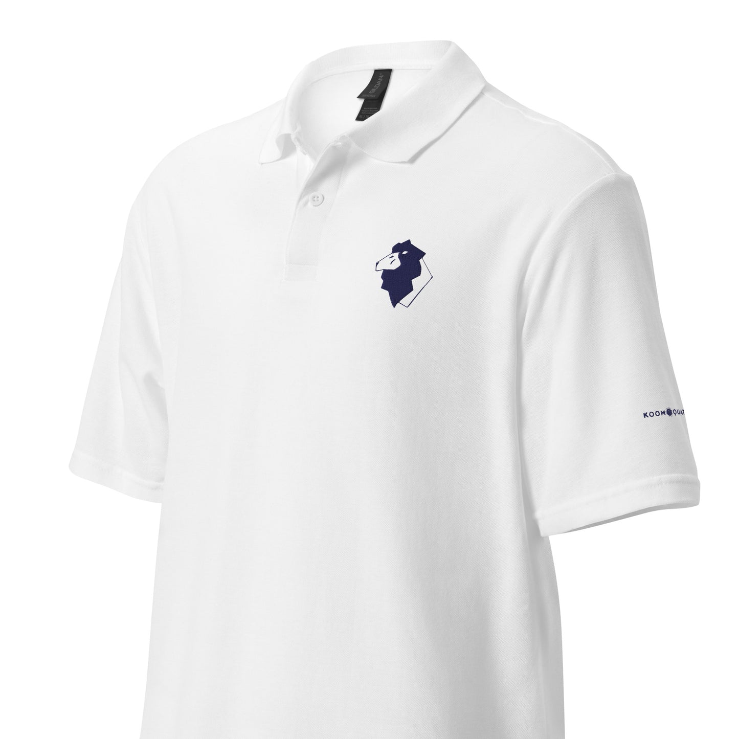 Unisex pique polo shirt LEO NAVY