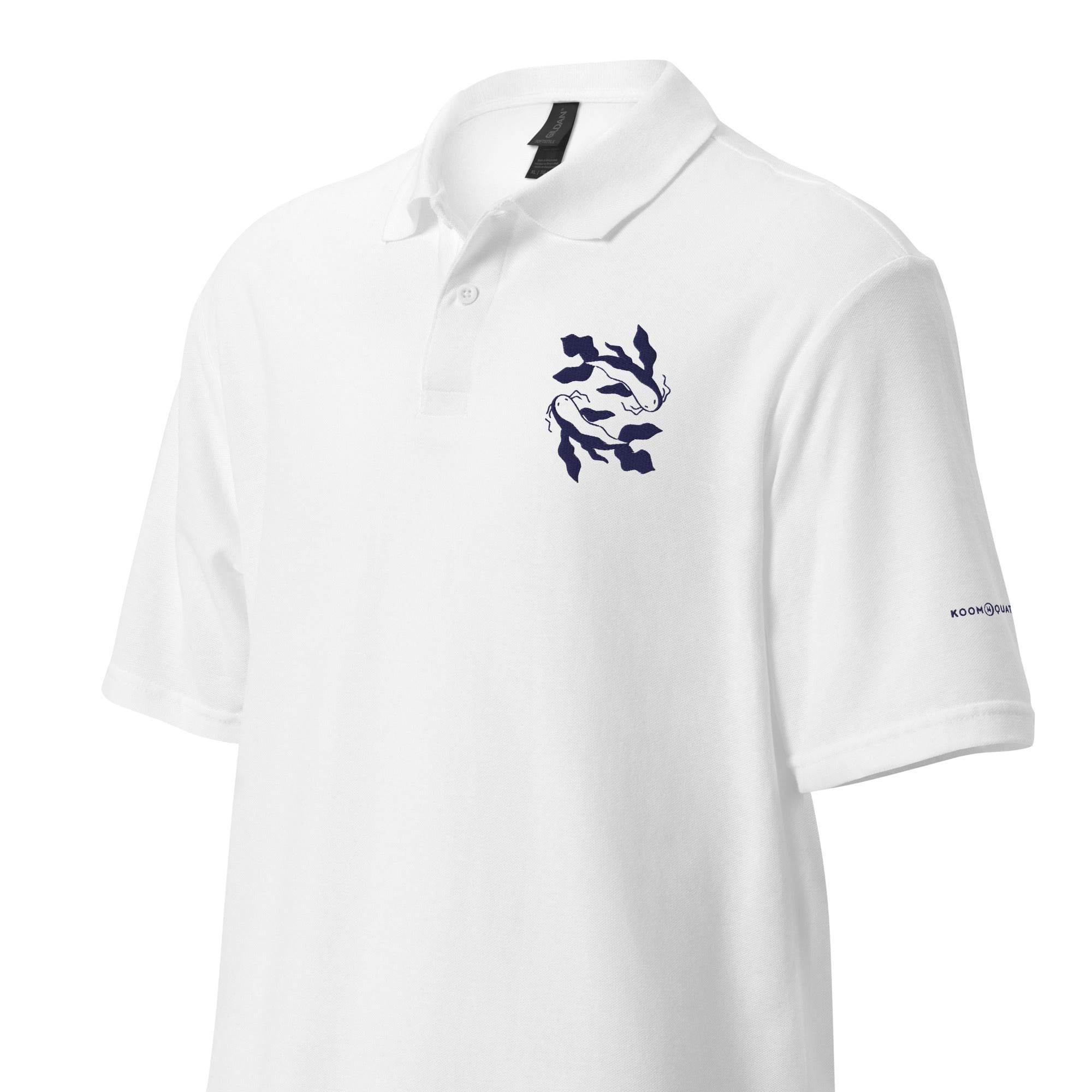 Unisex pique polo shirt PISCES BLUE NAVY - 