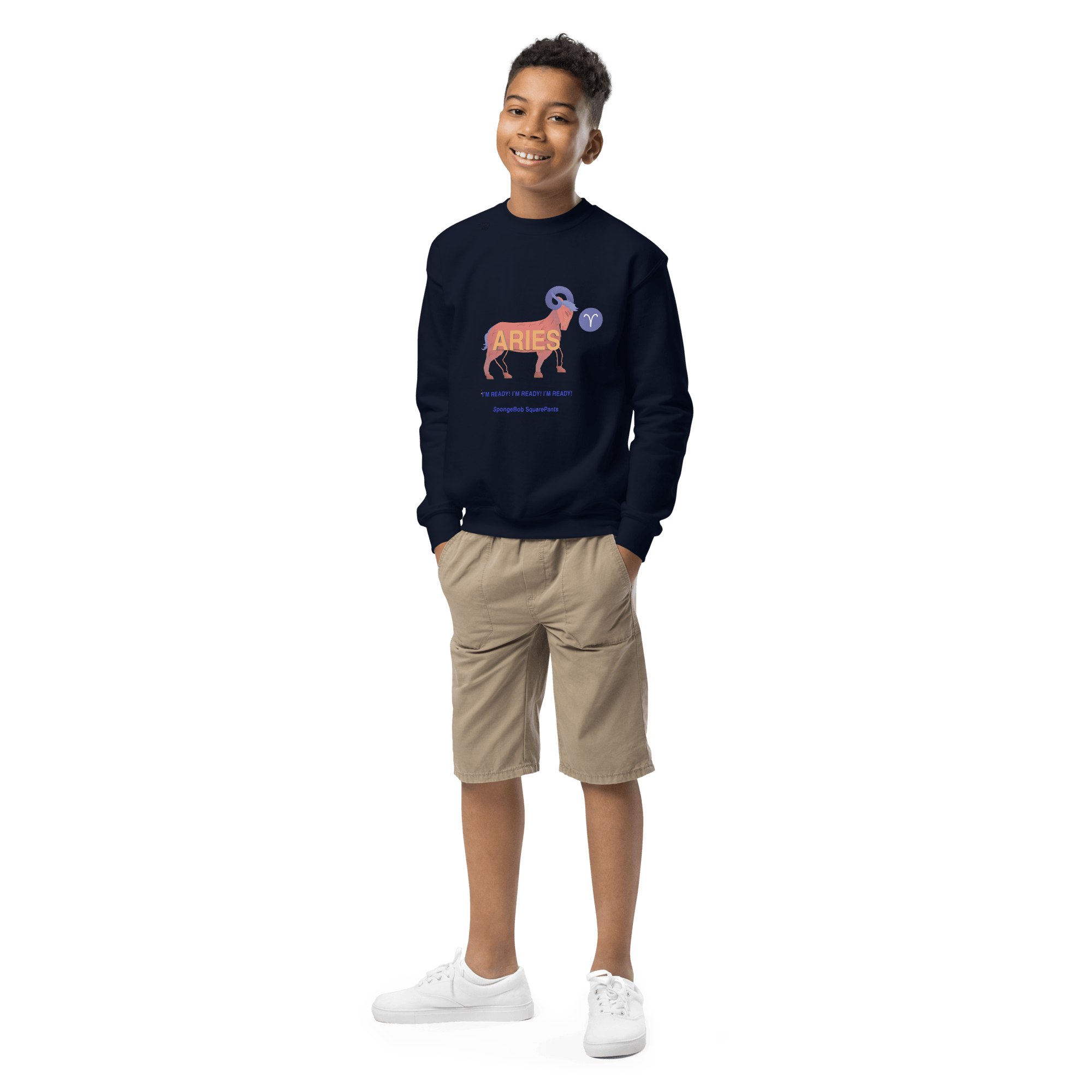Aries Youth Crewneck Sweatshirt - 