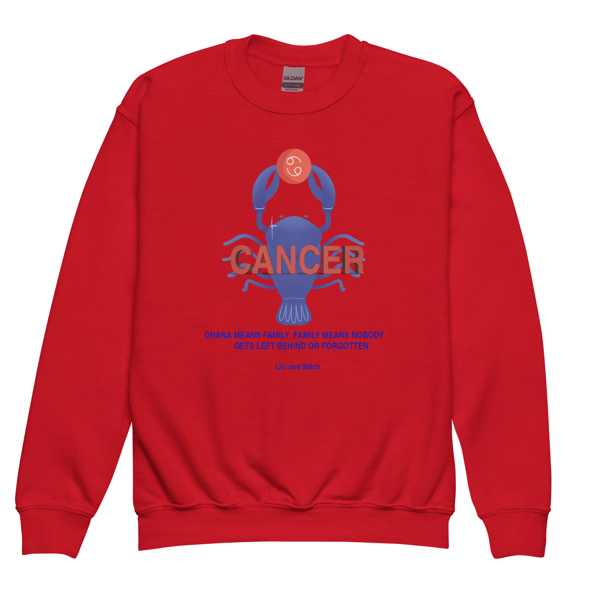 Cancer Youth Crewneck Sweatshirt - 