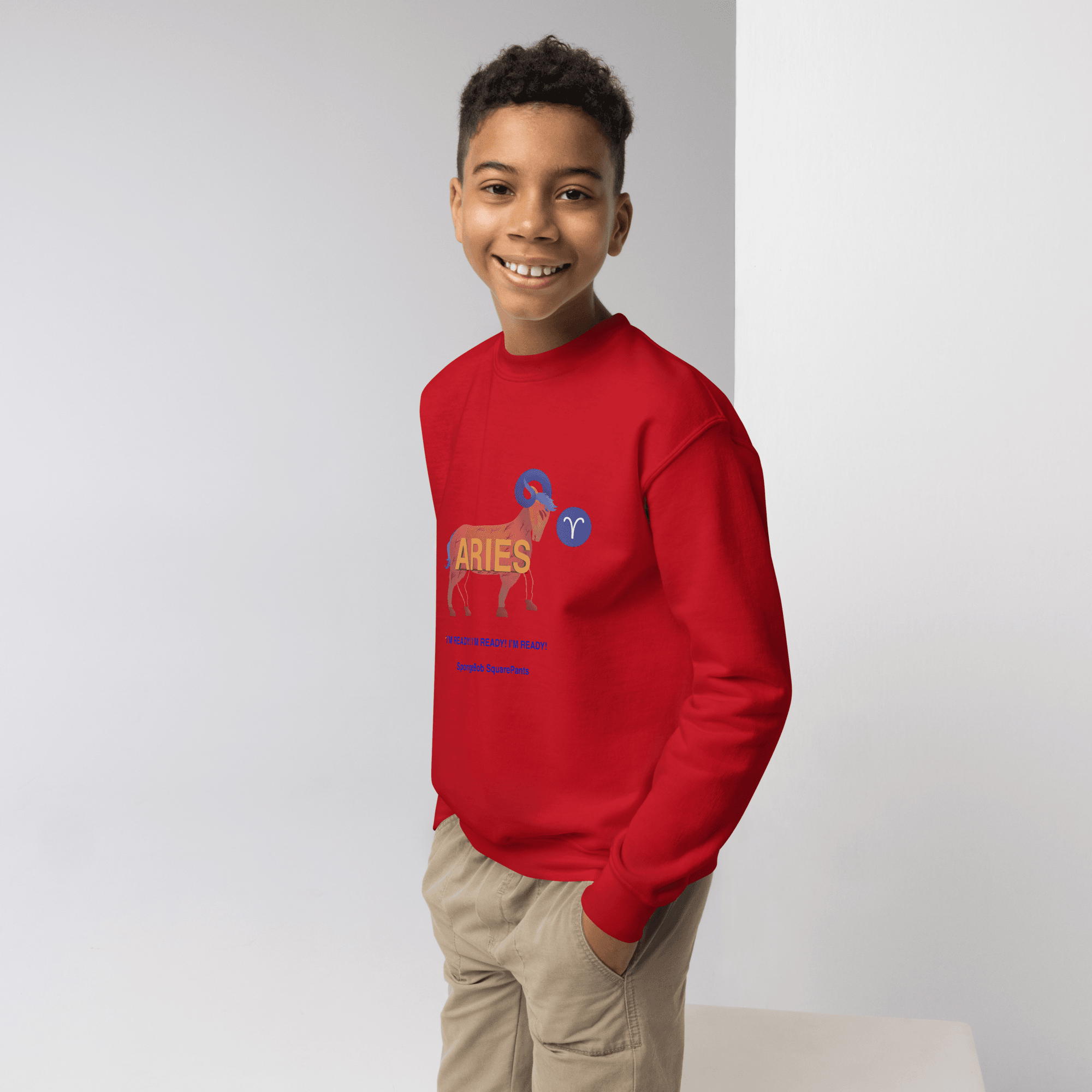 Aries Youth Crewneck Sweatshirt - 