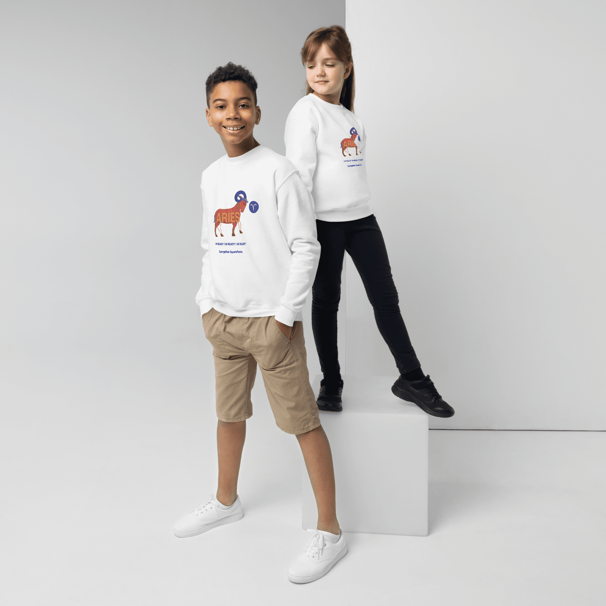 Aries Youth Crewneck Sweatshirt - 