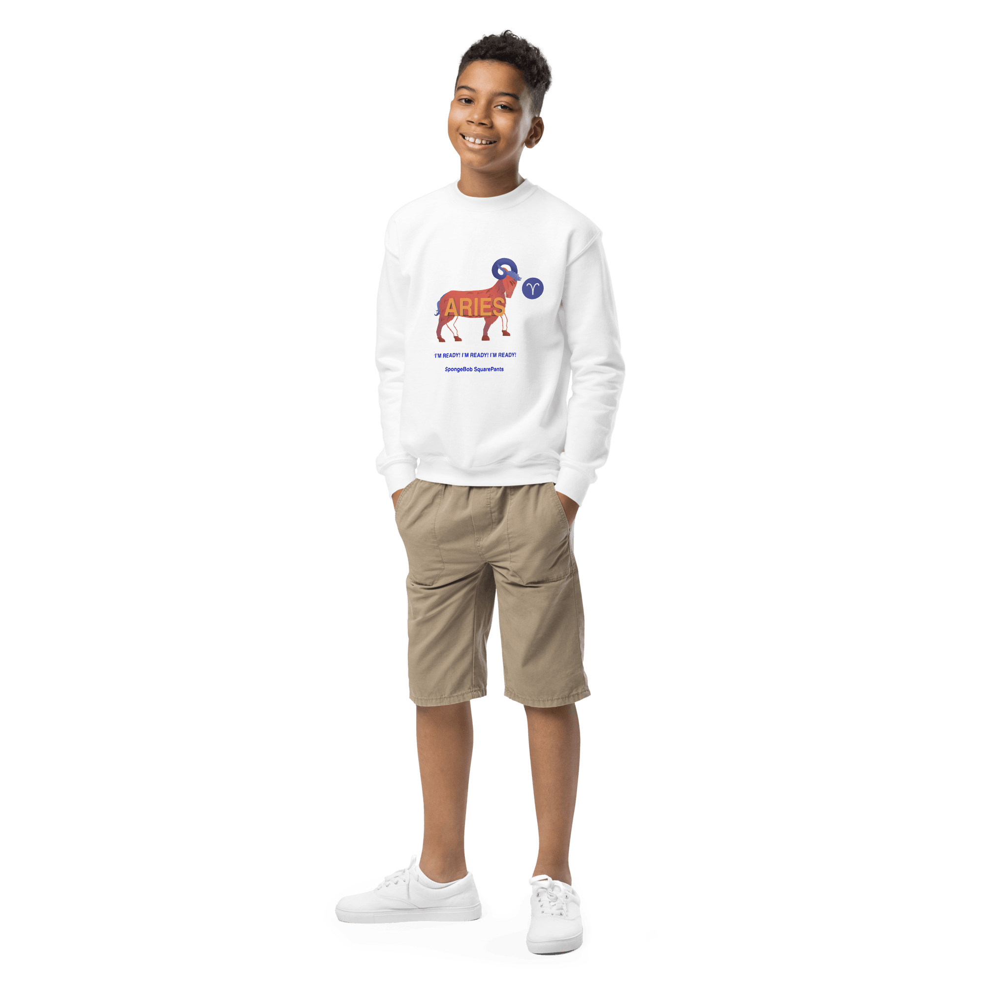 Aries Youth Crewneck Sweatshirt - 