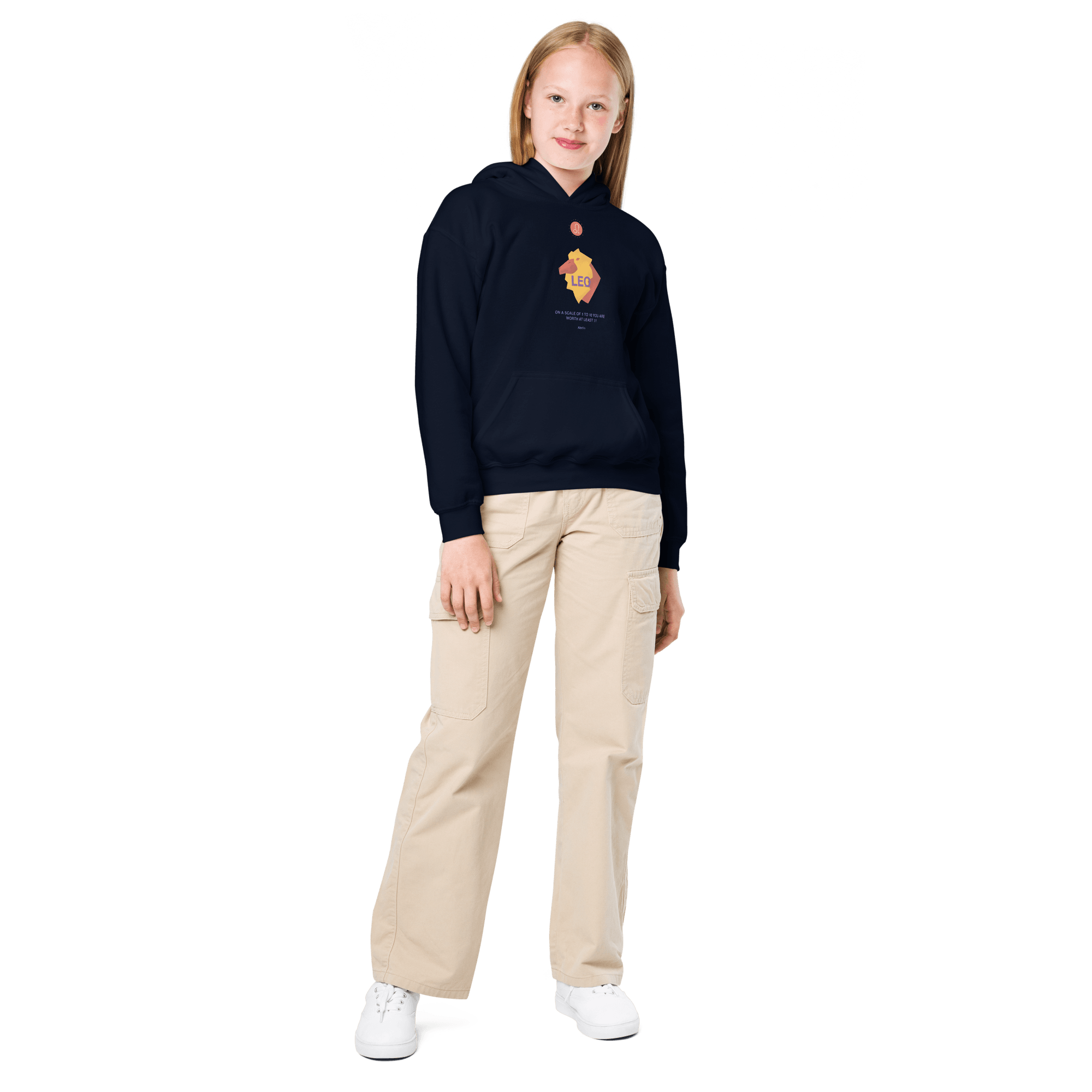 Leo Youth Heavy Blend Hoodie - 