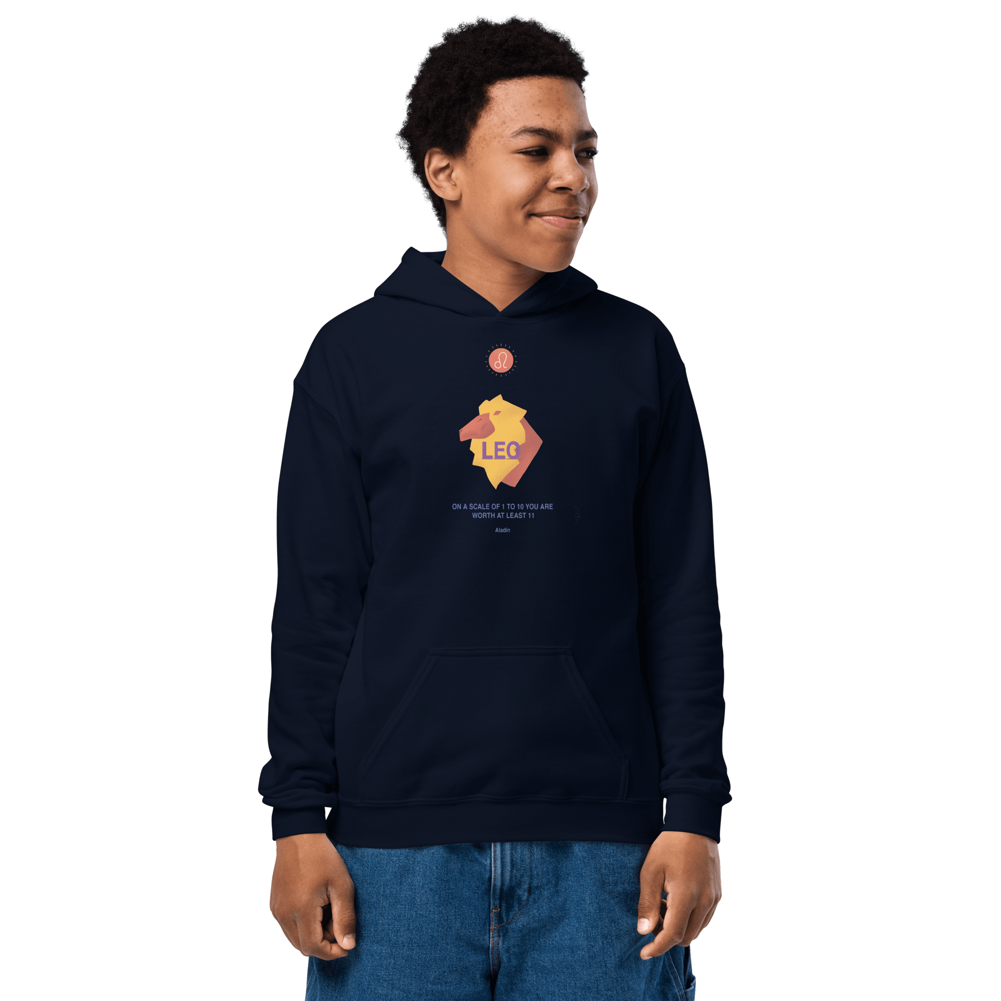 Leo Youth Heavy Blend Hoodie - 